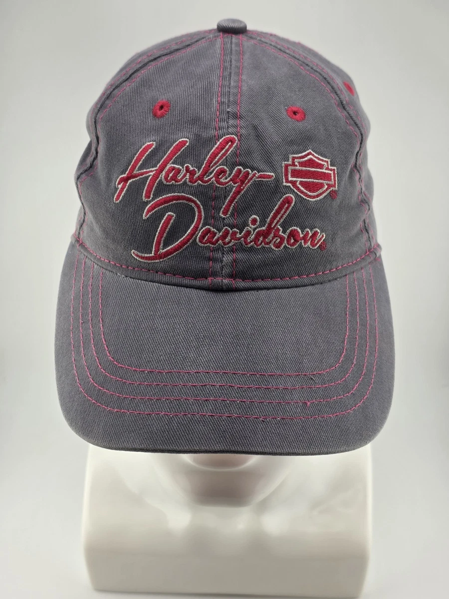 Harley Davidson Pink and black floral baseball cap rhinestone  SnapBack hat Harley-Davidson® Women main image 3