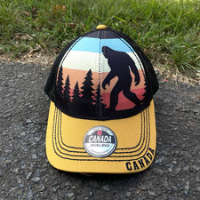 Bigfoot Sasquatch Trucker Hat Mesh Snapback Cryptid Outdoors Cap NWT