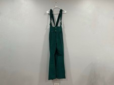 Robbe Green Retro Vintage Corduroy Snow Bibs Sz 14 Regular