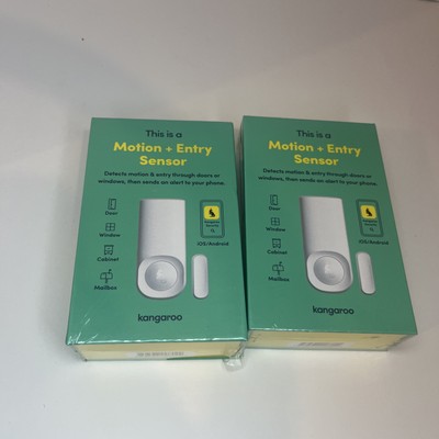 Kangaroo A0002 Indoor Motion & Entry Sensor White - 2-PACK
