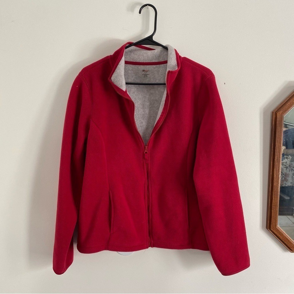 SB ACTIVE by St Johns Bay Fleece Zip Up Jacket Re… - image 1