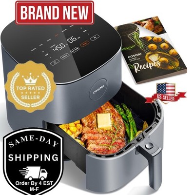 NEW COSORI Air Fryer Pro 9-In-1, 5QT, 450 , One-Wipe Clean, 130+ Recipes, Gray