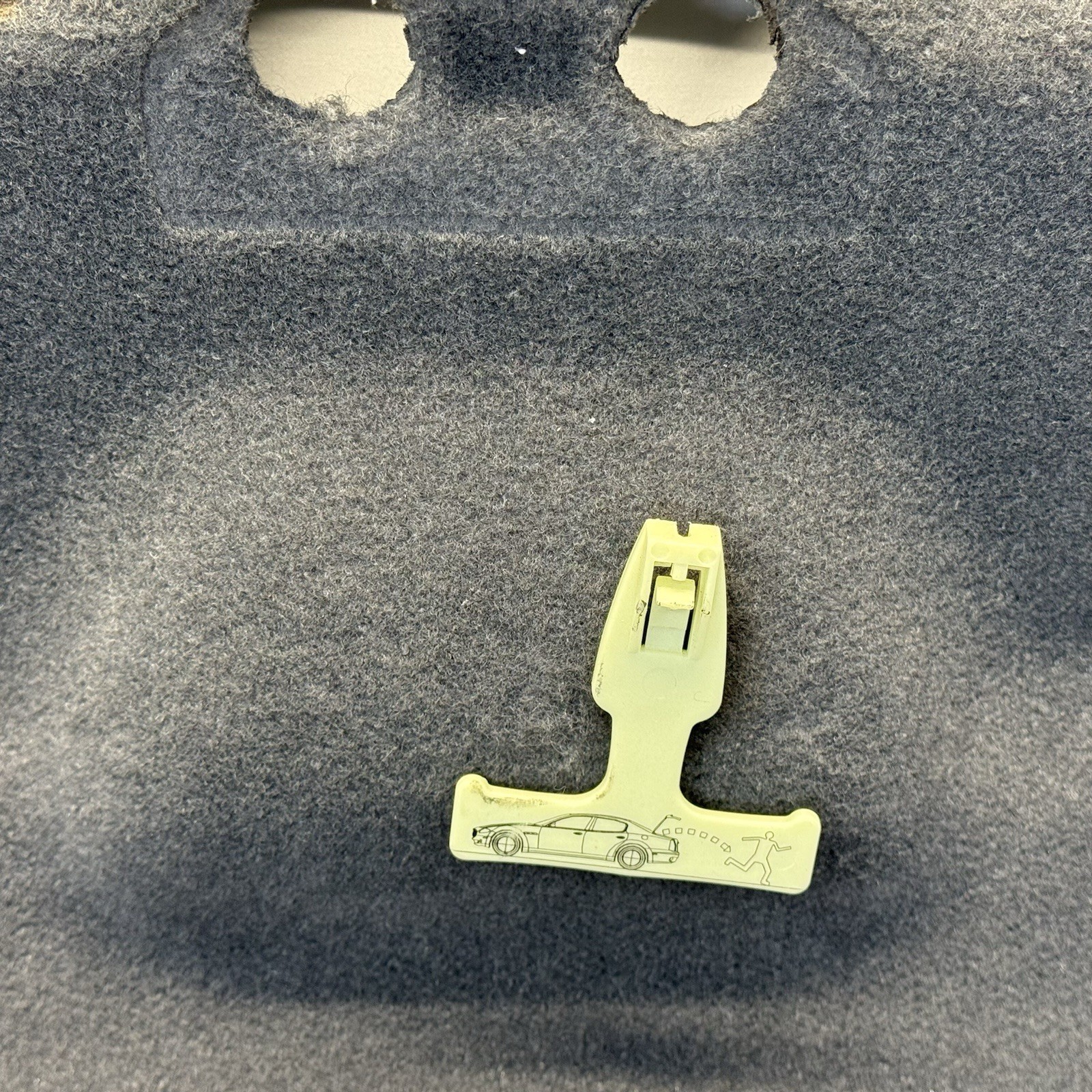 03-13 Maserati Quattroporte M139 Rear Boot Trunk Lid Carpet Liner Trim Cover OEM