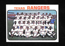 1973 TOPPS BASEBALL SET-BREAK # 7 TEXAS RANGERS TEAM CARD EX