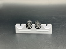 10 Spoke Hot Wheels Real Riders Wheels Rims Rubber Tires Set 1/64 Scale