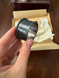 W&S Blackinton Co. Silver Plated Napkin Rings, Set of 4, 2in Diameter never used