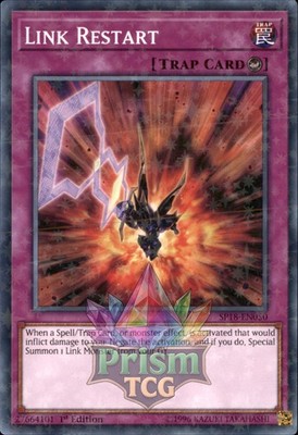 1. Auflage Link Restart Starfoil Rare SP18-DE050 Yugioh