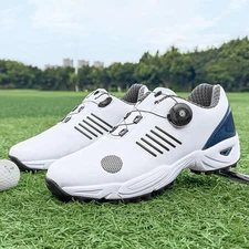 Professional Men's Golf Shoes Comfortable Golfing Shoes Walking Sneakers