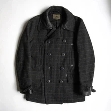 Size 50 NIGEL CABOURN MILITARY PEA COAT Nigel Cabourn Wool Military Pea Coat