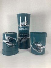 4 NFL Philadelphia Eagles 24oz Reusable Plastic Cups NEW