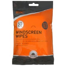 RAC Windscreen Wipes 50 Pack – Streak-Free Car Glass Cleaning Resealable Pack