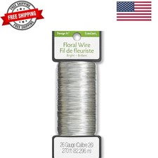 26 Gauge Floral Wire 270 Feet Bright Silver
