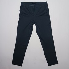 Liverpool Womens Kelsey Slim Leg Ponte Pants Size 12 Navy Pinpoint 34X31