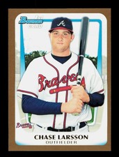 2011 Bowman Draft Picks & Prospects #BDPP43 Chase Larsson Prospects Gold  Braves
