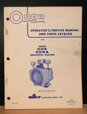 Onan CCK/CCKA Industrial Engine Operator's/Service Manual and Parts Catalog
