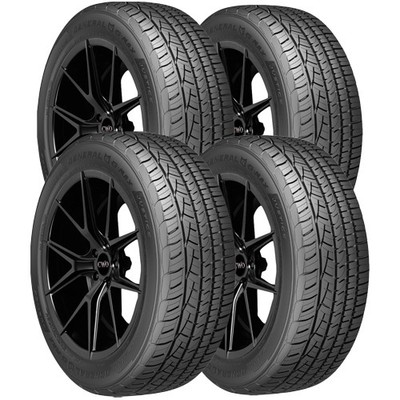(QTY 4) 225/60ZR18 General G Max Justice 100W SL Black Wall Tires