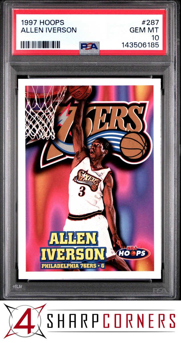 Allen Iverson Professional Sports Authenticator (PSA) Basketball