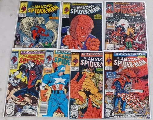 Amazing Spider Man 7 Issue Lot All Todd Mcfarlane Art 303-325 NM