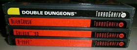 TurboGrafx 16 games boxed lot Galaga Double Dungeons Alien Crush R-Type complete