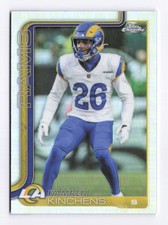 2025 Topps Chrome #174 Kamren Kinchens, Los Angeles Rams Refractor Parallel