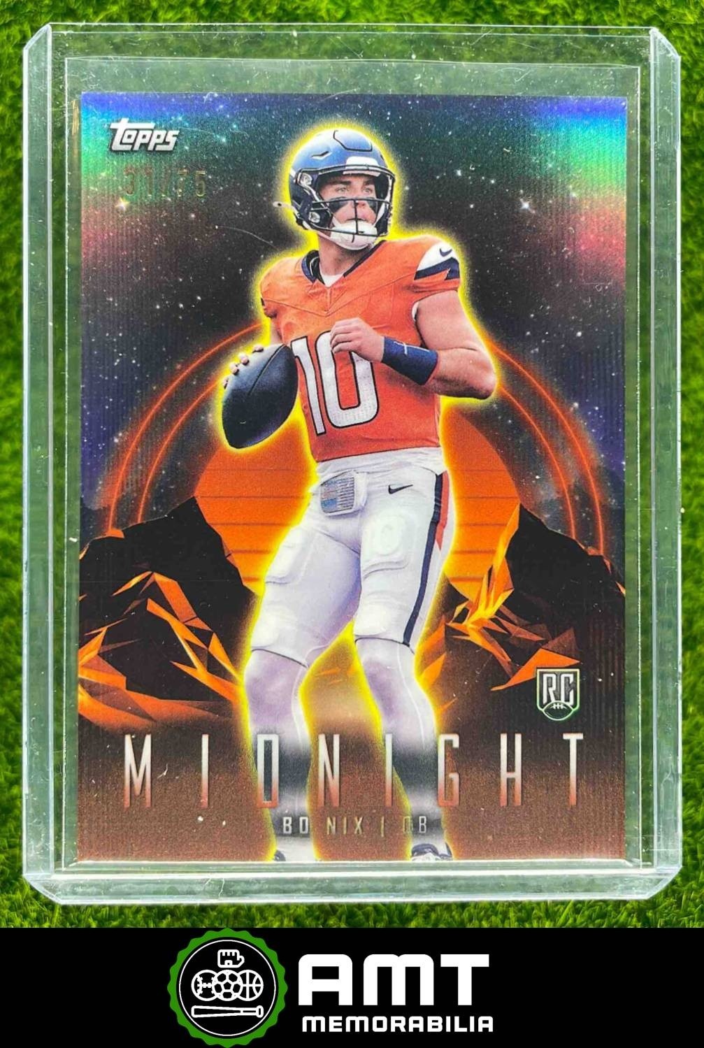 Bo Nix 31/75 2024 Topps Midnight Dusk RC Denver Broncos #27