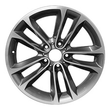 Used Machined And Painted Medium Charcoal Aluminum Wheel 18 X 8