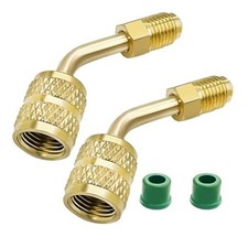 R410a Adapter for Mini Split System, 5/16 Inch SAE Female Quick Couplers to