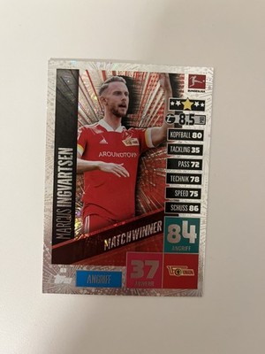 Match Attax Bundesliga 20/21 Matchwinner Ingvartsen Union Berlin #63 2020/2021
