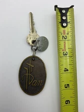 DAN HOTEL ROOM KEY AND FOB #548 - Vintage, Israeli, Jewish, Israel, Hebrew