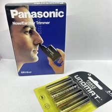 Panasonic ER115 Nose & Ear Hair Trimmer with AA4