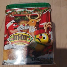 M & Ms Reindeer Farm Christmas Tin Limited Edition  2003 EMPTY