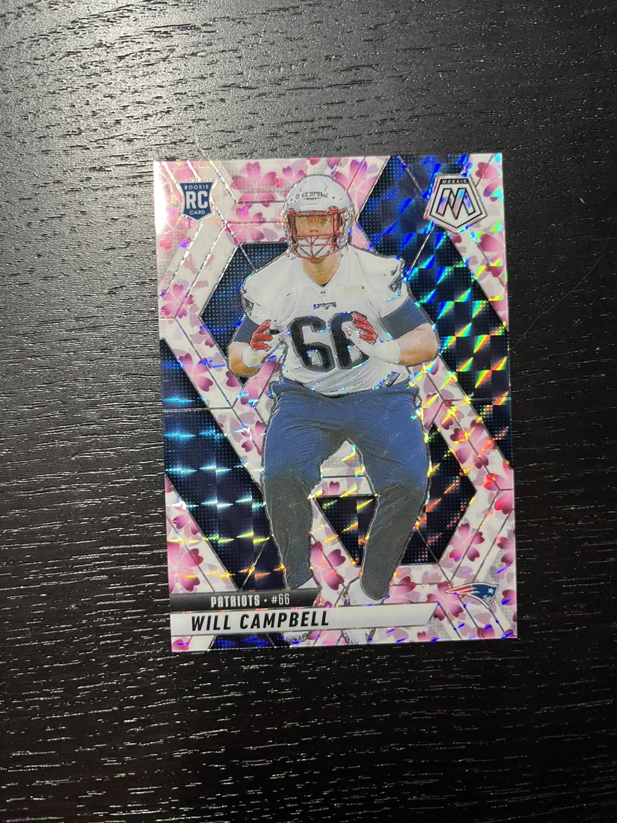 2025 Panini Mosaic Will Campbell Cherry Blossom /20 Choice Rookie #378 RC Prizm