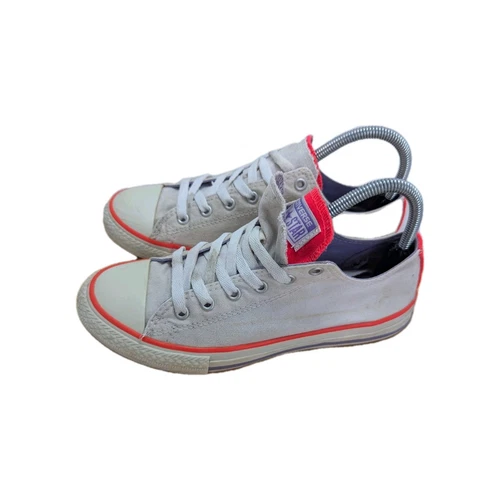Scarpe Converse Chuck Taylor All Star donna taglia 5 bianco viola doppia lingua