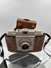 Kodak Pony 135 Model C 35mm Film Camera w/ Original Leather Case