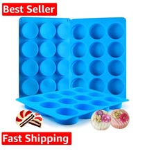 3Pcs Oreo Cookie Chocolate Silicone Mold, 12-Cavity Round Cylinder Oreo Choco...