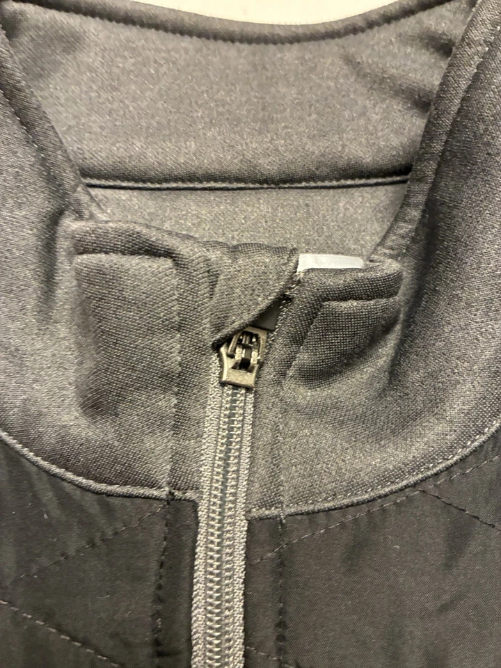 Callaway Weather Series Jacket Large Black Gray Full Zip Quilted Golf Outerwear - Image 3 of 4