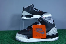 Nike Air Jordan 3 Retro Black Cement Shoes Youth Size 5.5Y OG 2018 Boys Sneakers