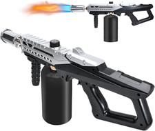 Propane Torch Gun Flamethrower Gun with Adjustable Flame Blow Torch Lighter for