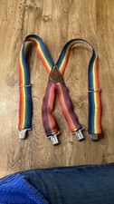 Master mechanic brand rainbow Suspenders for Men