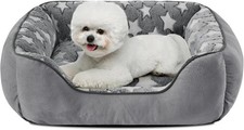 Rectangle Dog Bed for Small Medium Dogs Calming Size Orthopedic Sofa Washable