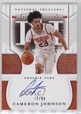 2020 Panini National Treasures Signatures 71/99 Cameron Johnson #S-CRJ Auto 0l24