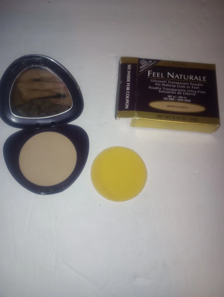 L'Oreal Feel Naturale Medium Transparent Powder SPF NIB .35 Oz - Image 2 of 4