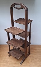 72cm Vintage 6 Tier Folding Wooden Wood Carved Cake Stand Arts And Crafts