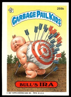 Garbage Pail Kids Topps Series 7 #255b Bull's Ira