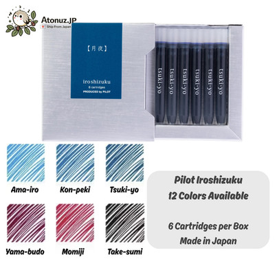 Pilot Iroshizuku Fountain Pen Ink Cartridges 6 Pack Choose Color Made in Japan