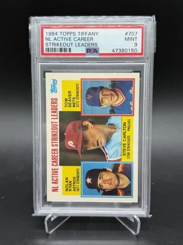 1984 Topps Tiffany #707 Carlton Nolan Ryan Tom Seaver HOF Mint PSA 9