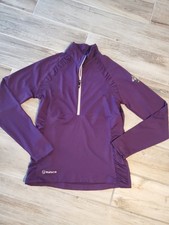 Sunice Women's Purple Half Zip Light 6 Layers Golf Pullover Jacket Logo Medium