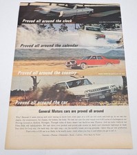 General Motors Vintage Print Ad 1960s Buick Pontiac Oldsmobile Cadillac