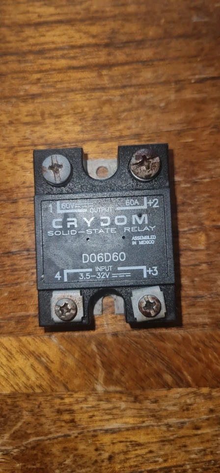 Used D06D60 Sensata Crydom Solid State Relay, 60 A Load, SM 60 V dc Load, 32 V C - Image 1 of 1