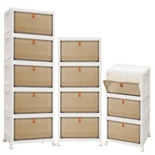 3/4/5 layers Multi-specification reinforced foldable storage boxes with wheels